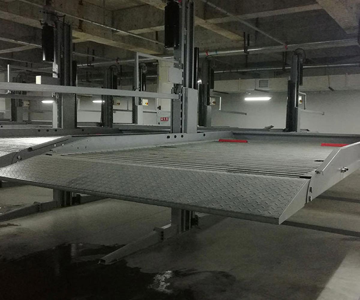 巴馬2層簡易升降機械立體停車設備改造