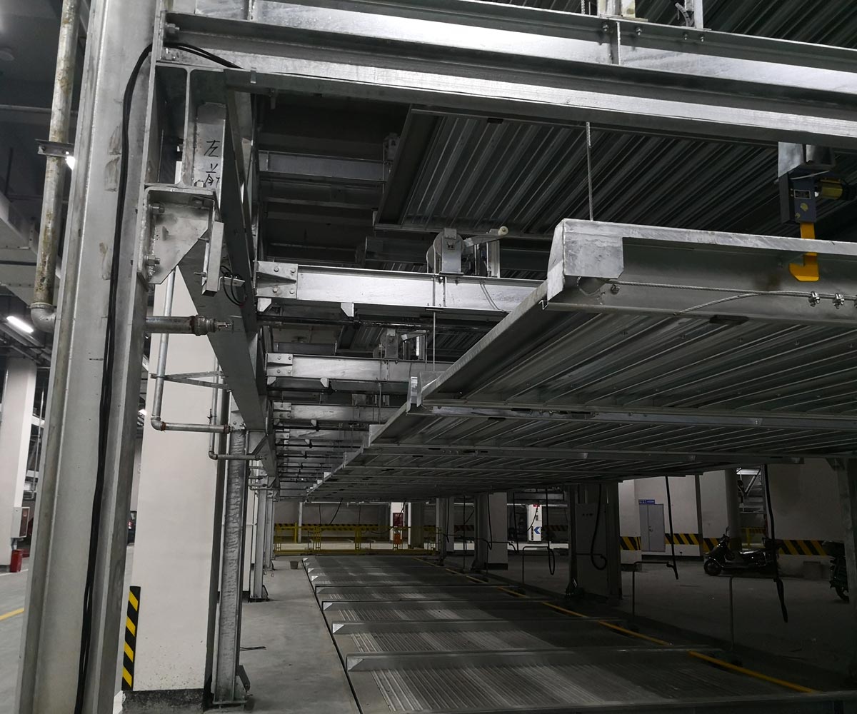 華亭PSH2二層升降橫移式智能停車設備