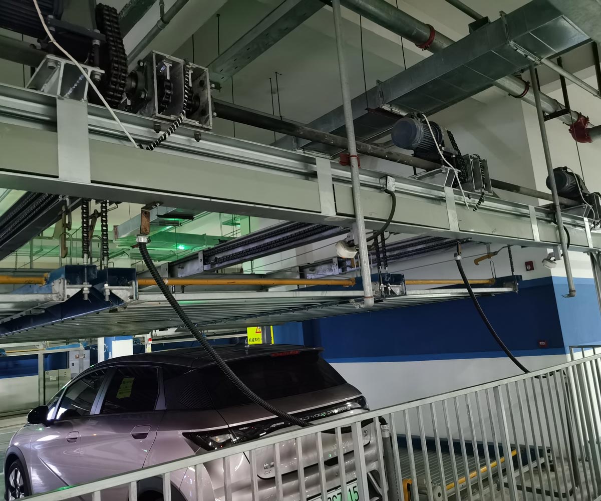 宜川PSH5-D1負一正四帶地坑式五層升降橫移式智能停車設備